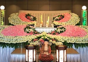 funeral flower arrangement