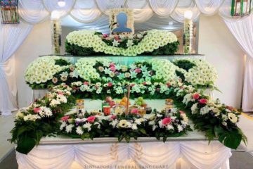 funeral flower arrangement